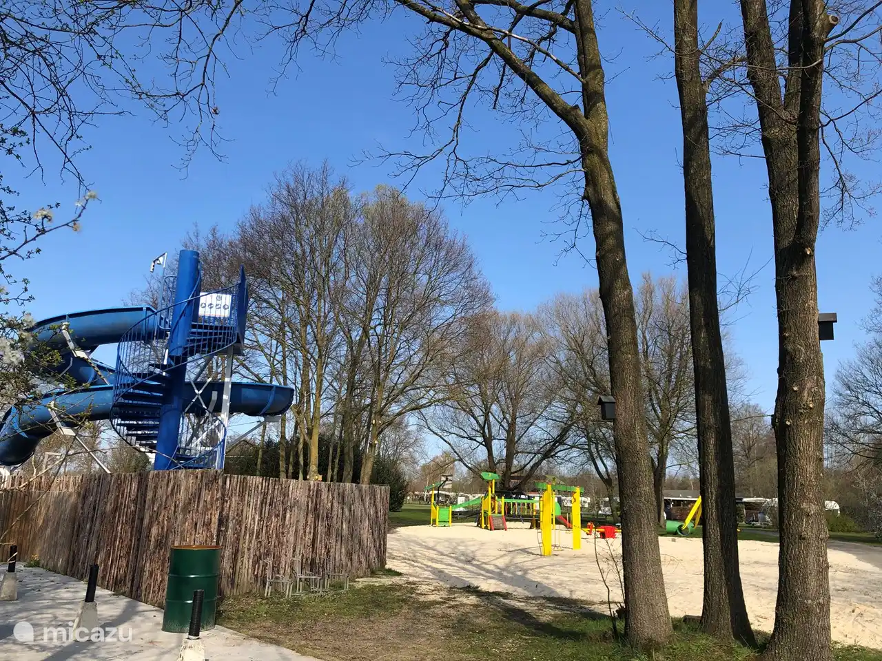 Playground and pool slide