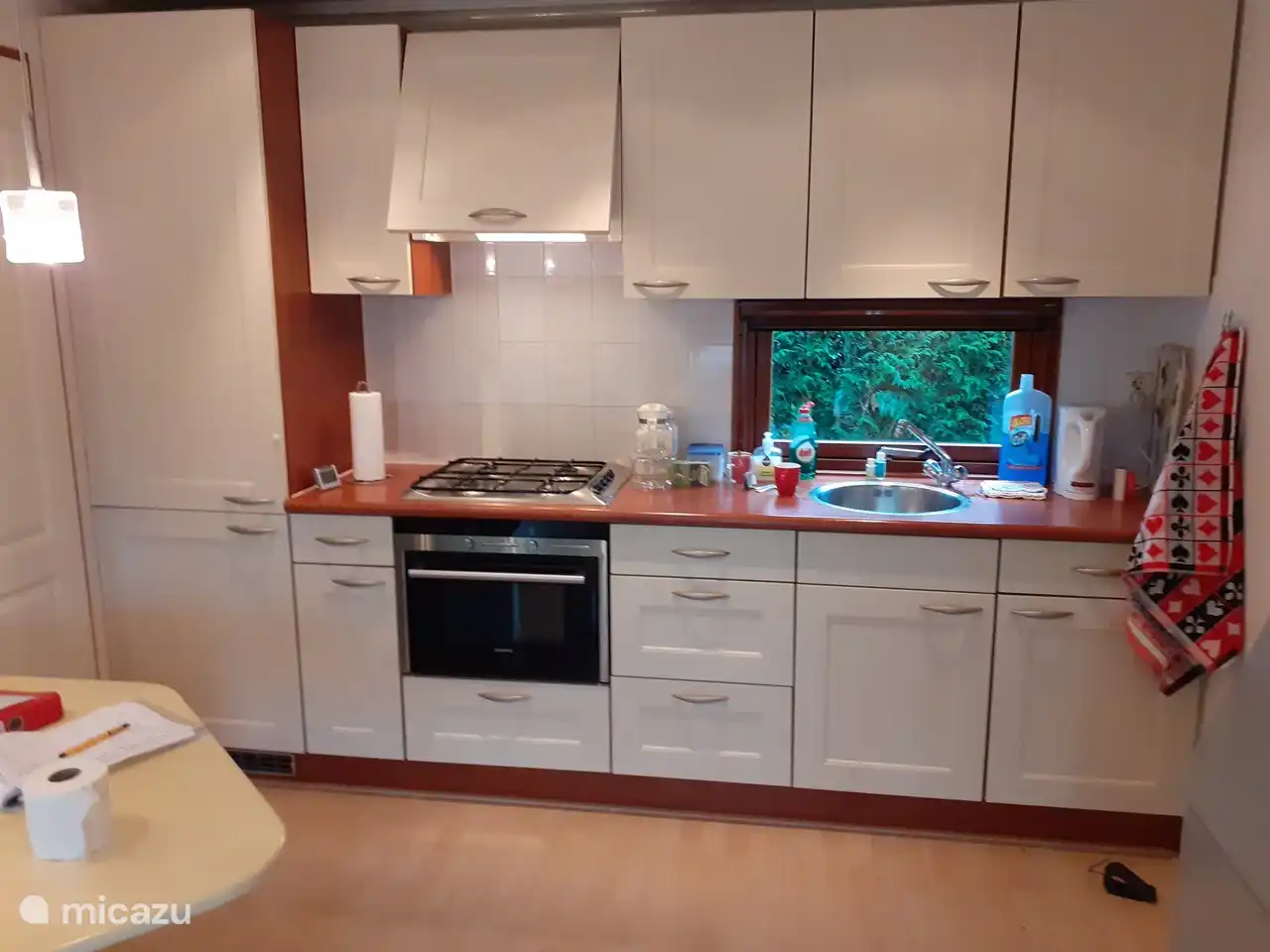 The beautiful open kitchen. Fully equipped.