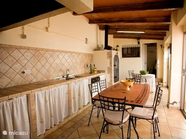 Location de Vacances Espagne, Costa Blanca, Callosa d'en Sarrià, villa - Casa Cristina cuisine extérieure