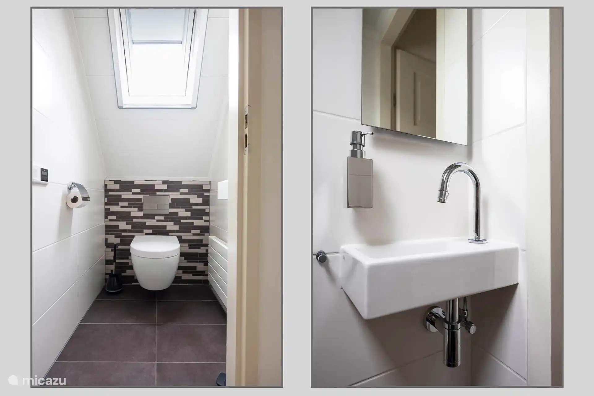 Das Gäste-WC im Obergeschoss