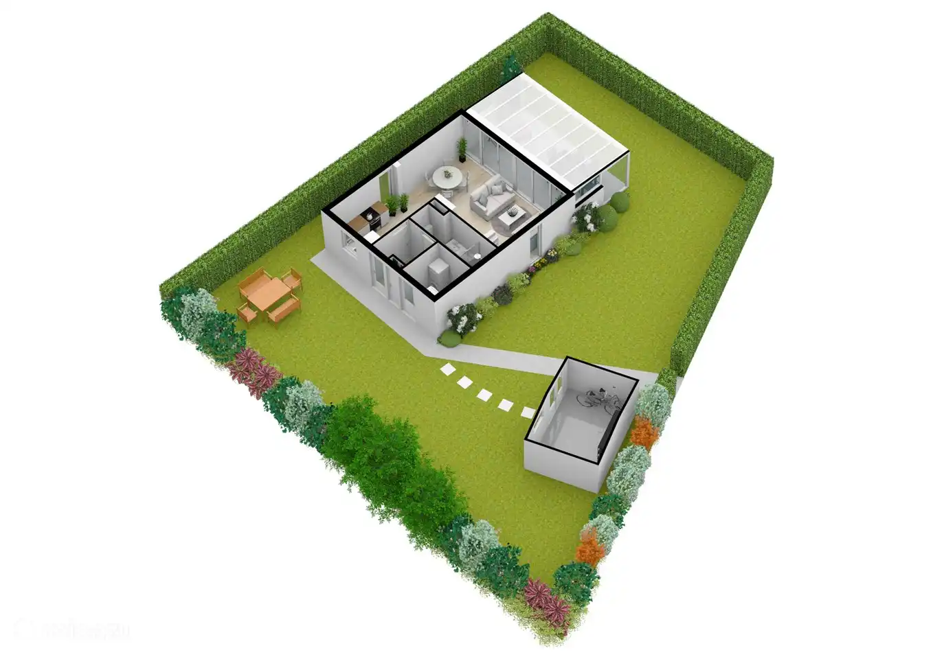 Der Grundriss des Erdgeschosses