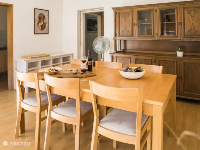 Location de Vacances Slovénie, Alpes juliennes, Most na Soci, appartement - Vila Labod, appartement Idrijca Salle à manger app. Idrijca