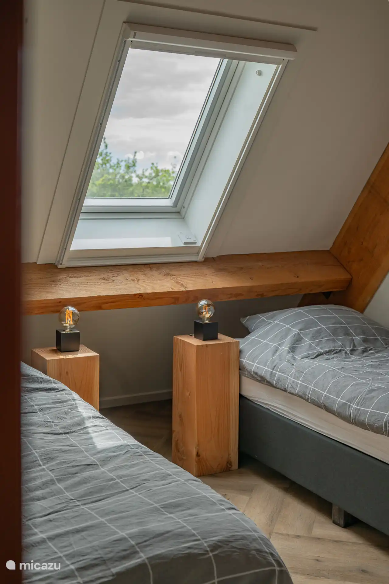 Dormitorio 3 con 2 camas individuales.