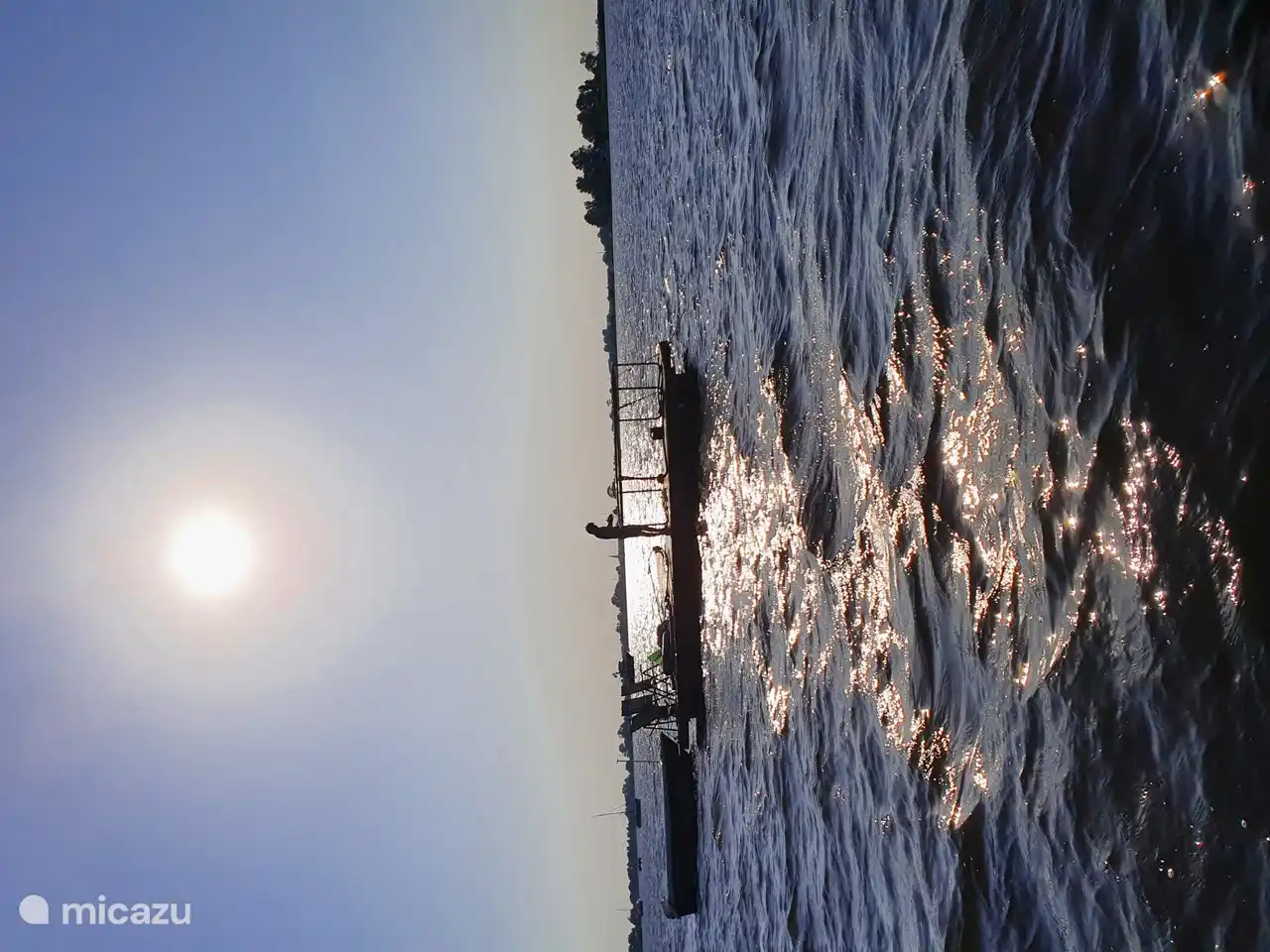 Auf dem Floß auf der Wijde Ee