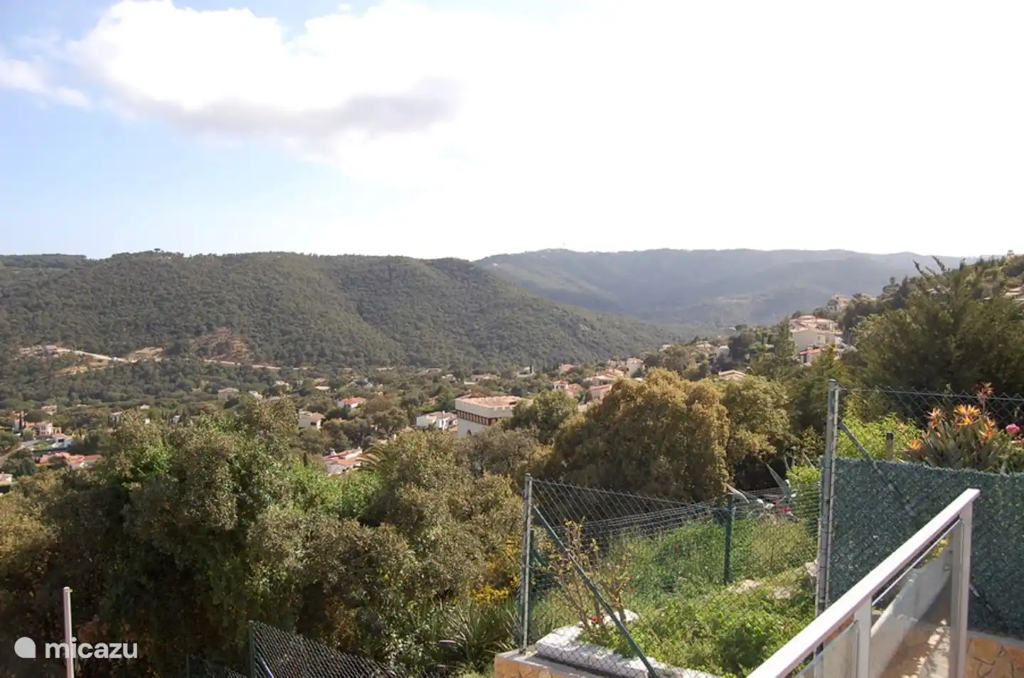 View over the mountains to the right