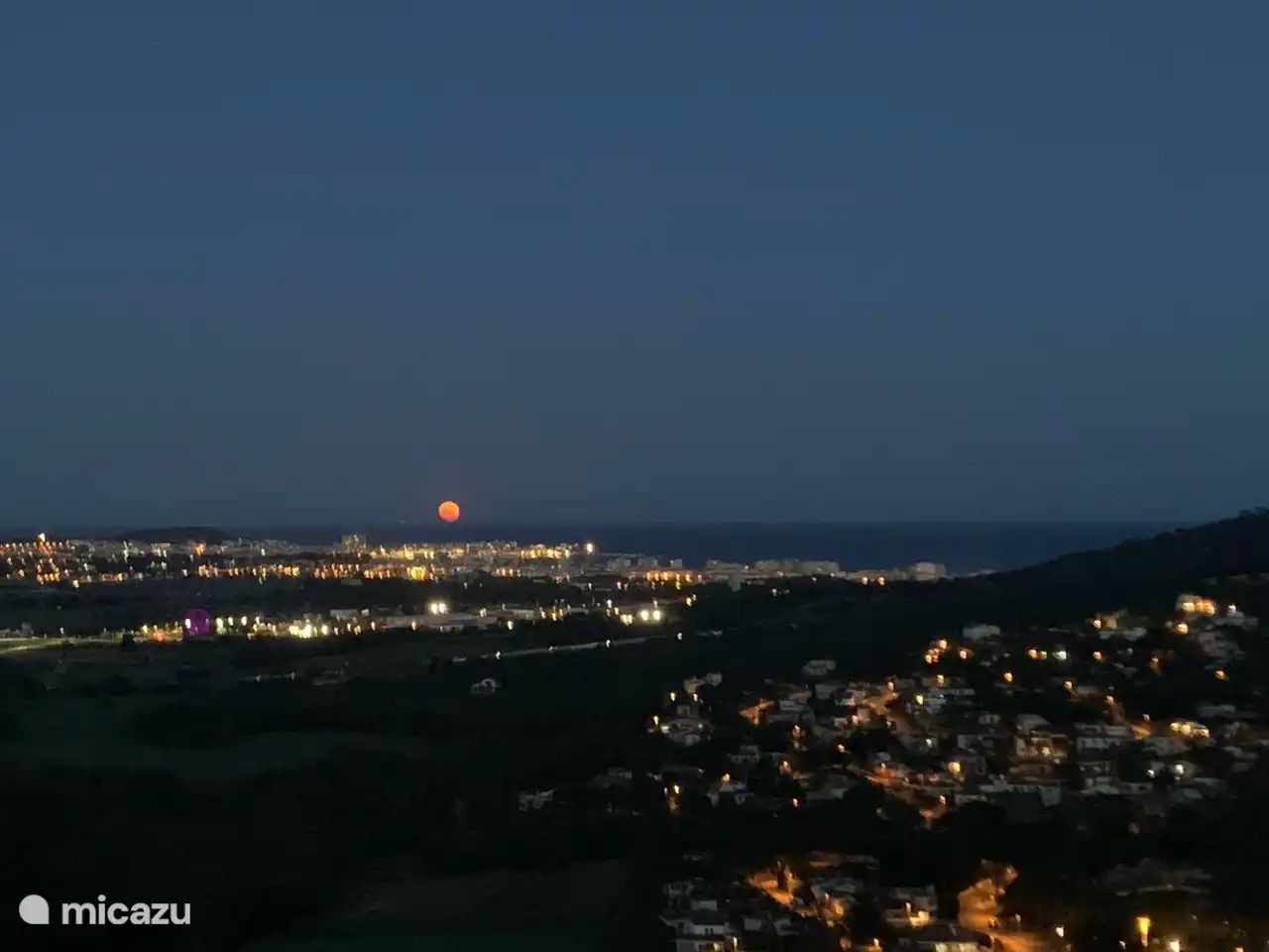 Full moon rises. 
On July 3, 2023 and on August 31, a supermoon will rise.