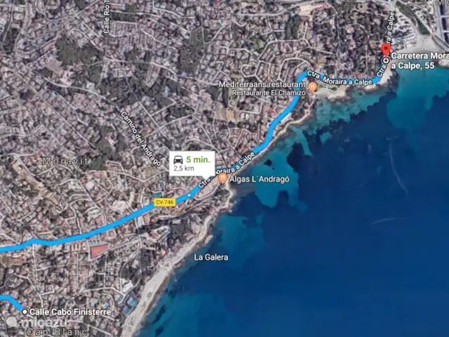 Villa Barbara | Espagne, Costa Blanca, Moraira - villa Route vers la plage de Moraira.