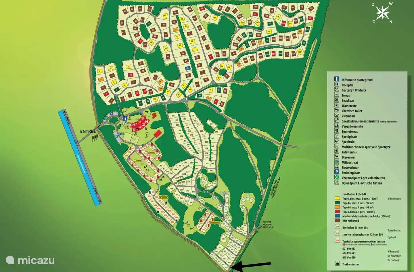 Karte des Parks T Wildryk