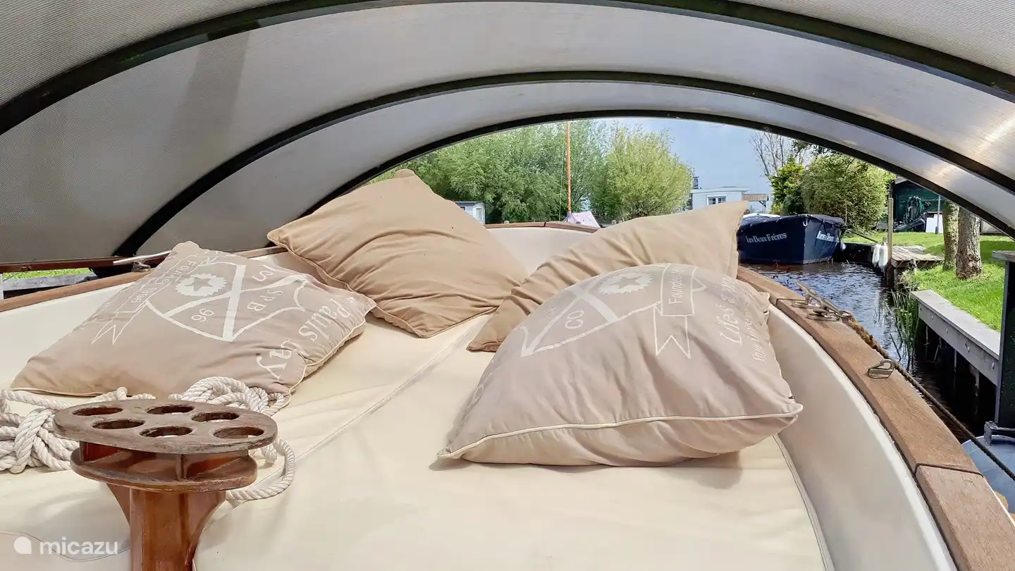 look inside the boathouse