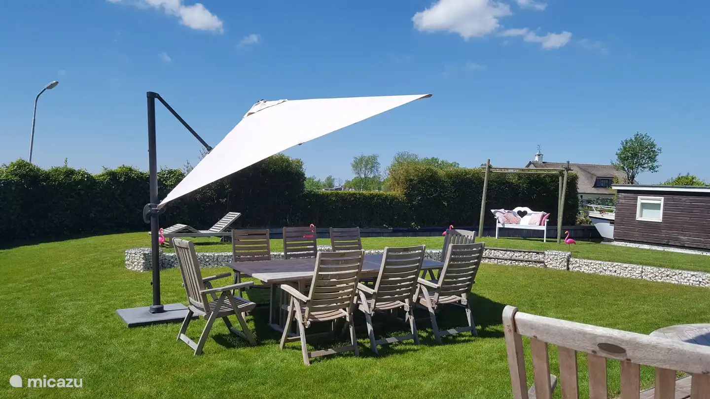 enjoy in the large garden