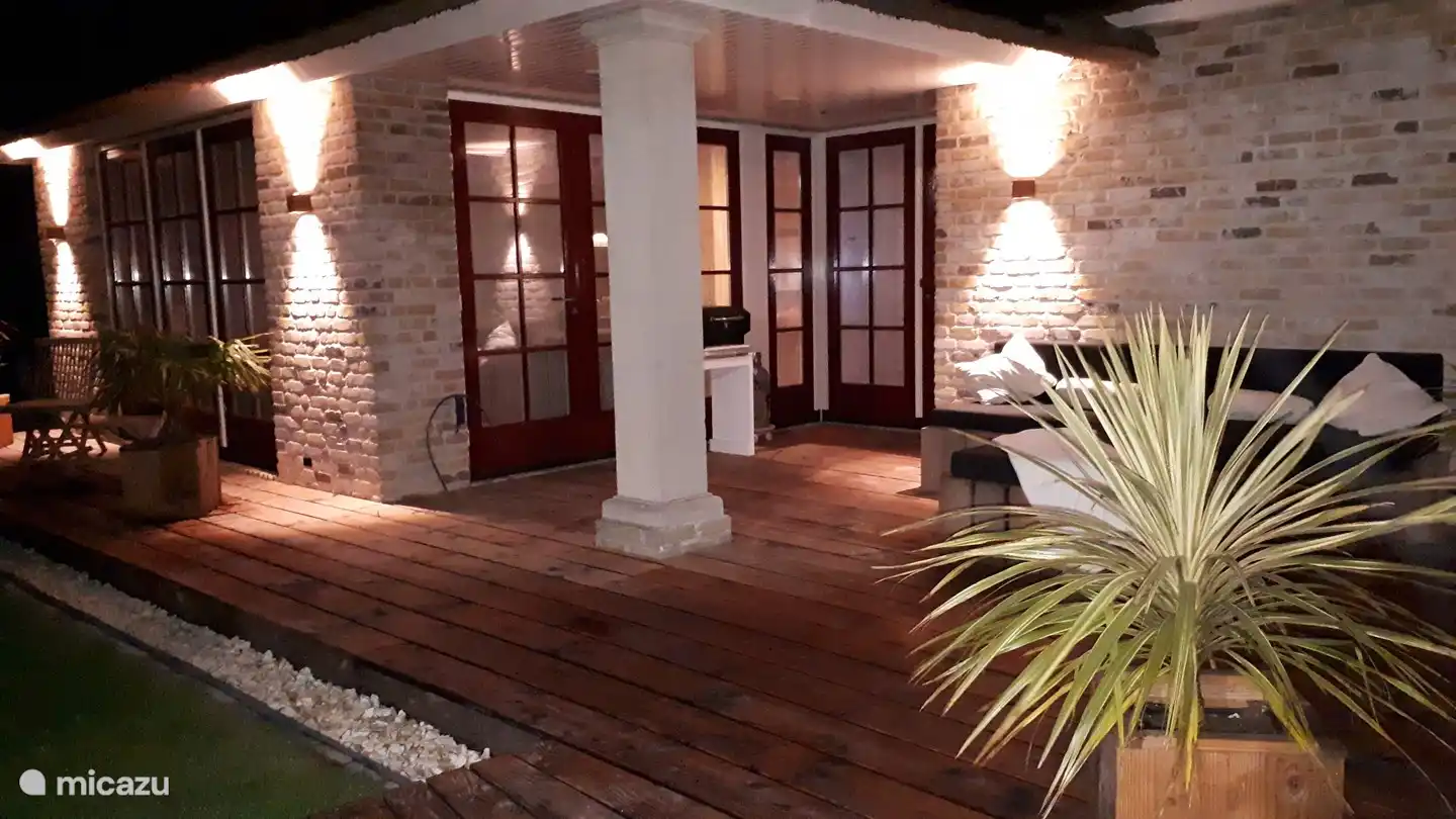 The veranda in the evening