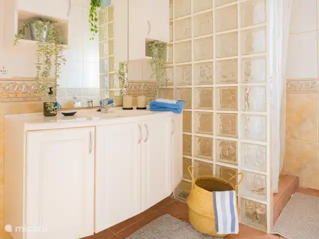 Finca Tropical - Montroy - Valence | Espagne, Valence, Montroy - villa une des grandes salles de bain avec douche à l'italienne et bain, le tout très bien entretenu