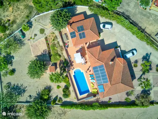Finca Tropical - Montroy - Valence | Espagne, Valence, Montroy - villa Vue aérienne du domaine, très grand jardin, villa confortable très spacieuse, grandes pièces, vues spectaculaires