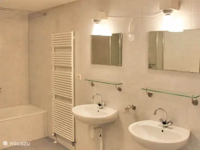 Beachlife 2 huren in Nederland, Noord-Holland, Callantsoog - vakantiehuis badkamer met bad en douche en toilet