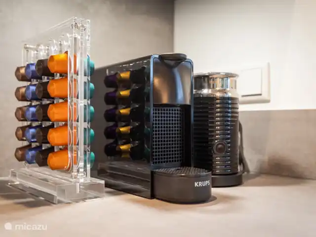 Bosrust huren in Nederland, Overijssel, Ommen - bungalow Er is een nespressomachine met koffie