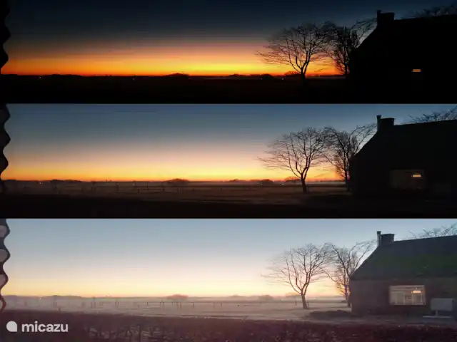 Wandelen, Nederland, Noord-Brabant, Deurne, boerderij Nummertien Ochtendgloren