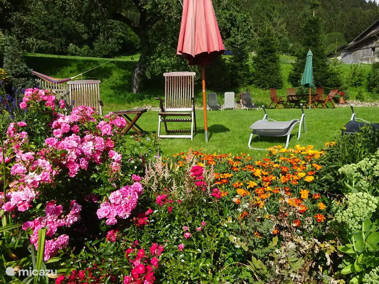 Der große Sonnenbereich neben dem Pool