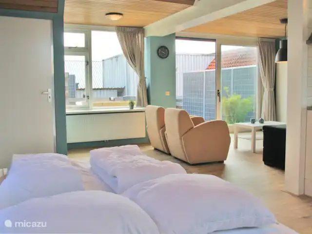Appartement Place du Village | Pays-Bas, Hollande du Nord, Callantsoog - appartement canapé-lit dans le salon déplié