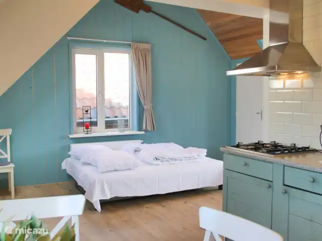 Appartement Place du Village | Pays-Bas, Hollande du Nord, Callantsoog - appartement canapé-lit dans le salon déplié