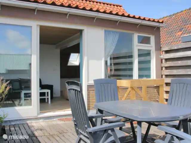 Appartement Place du Village | Pays-Bas, Hollande du Nord, Callantsoog - appartement terrasse à l'arrière au dessus de la boulangerie