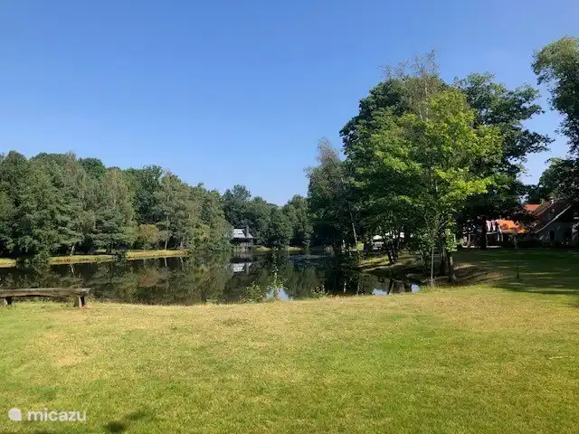 Location de Vacances Pays-Bas, Overijssel, Denekamp, bungalow - Twents Goed Étang dans le parc.