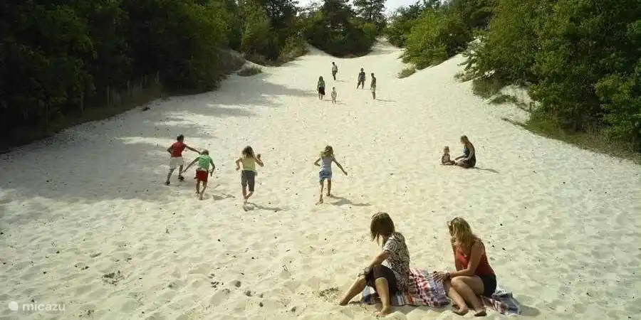 Die Kletterdüne in Schoorl. Ein großer Spaß für Kinder
