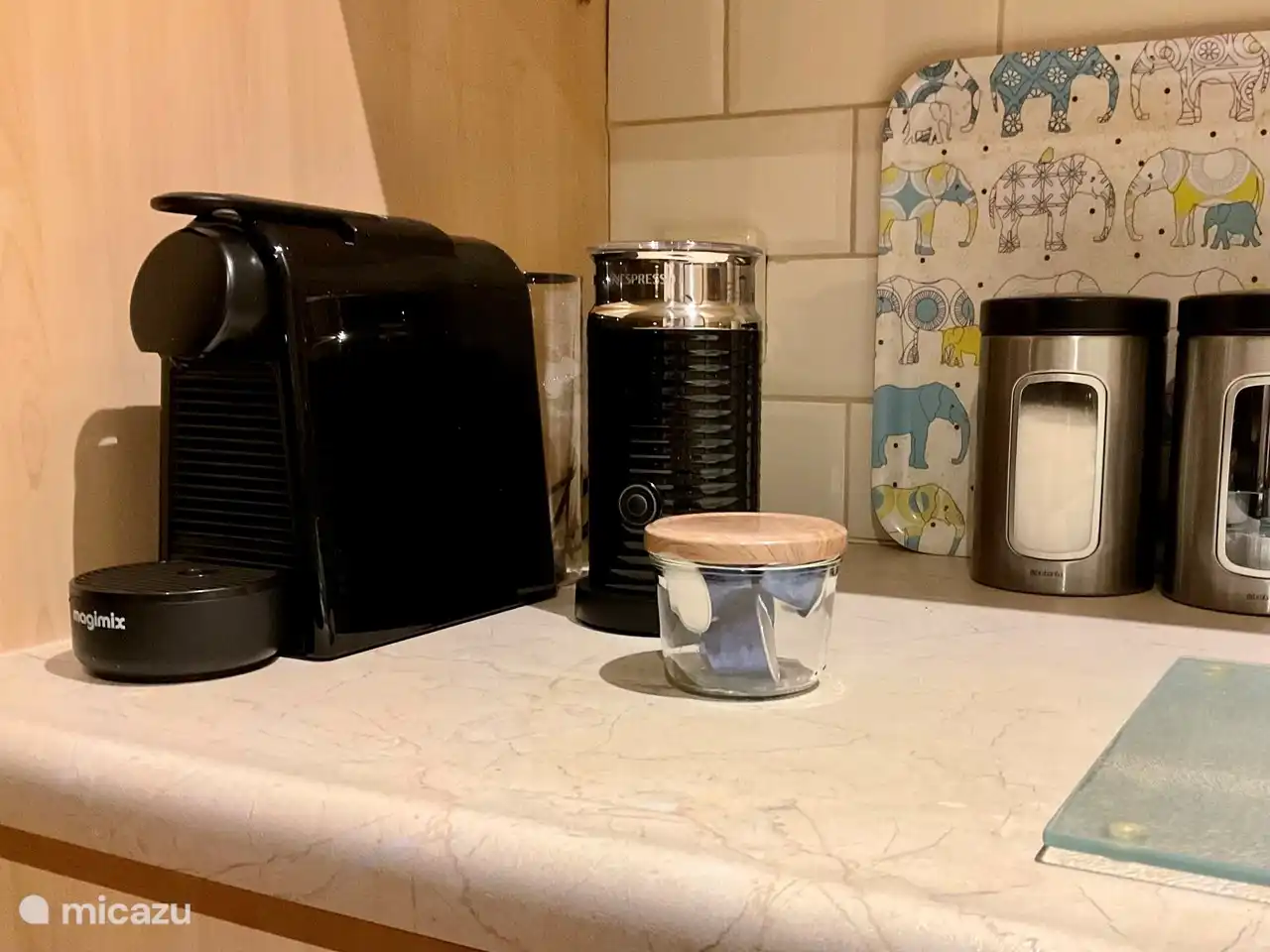 Nespresso con espumador de leche