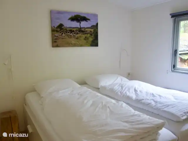 Chalet dans les bois | Pays-Bas, Gueldre, Groesbeek - chalet Chambre avec un lit double de 180 cm de large (2x90cm)