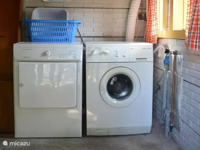 Paradis sur le Dwingelerveld | Pays-Bas, Drenthe, Ruinen - maison de vacances Machine à laver et sèche-linge dans le cabanon