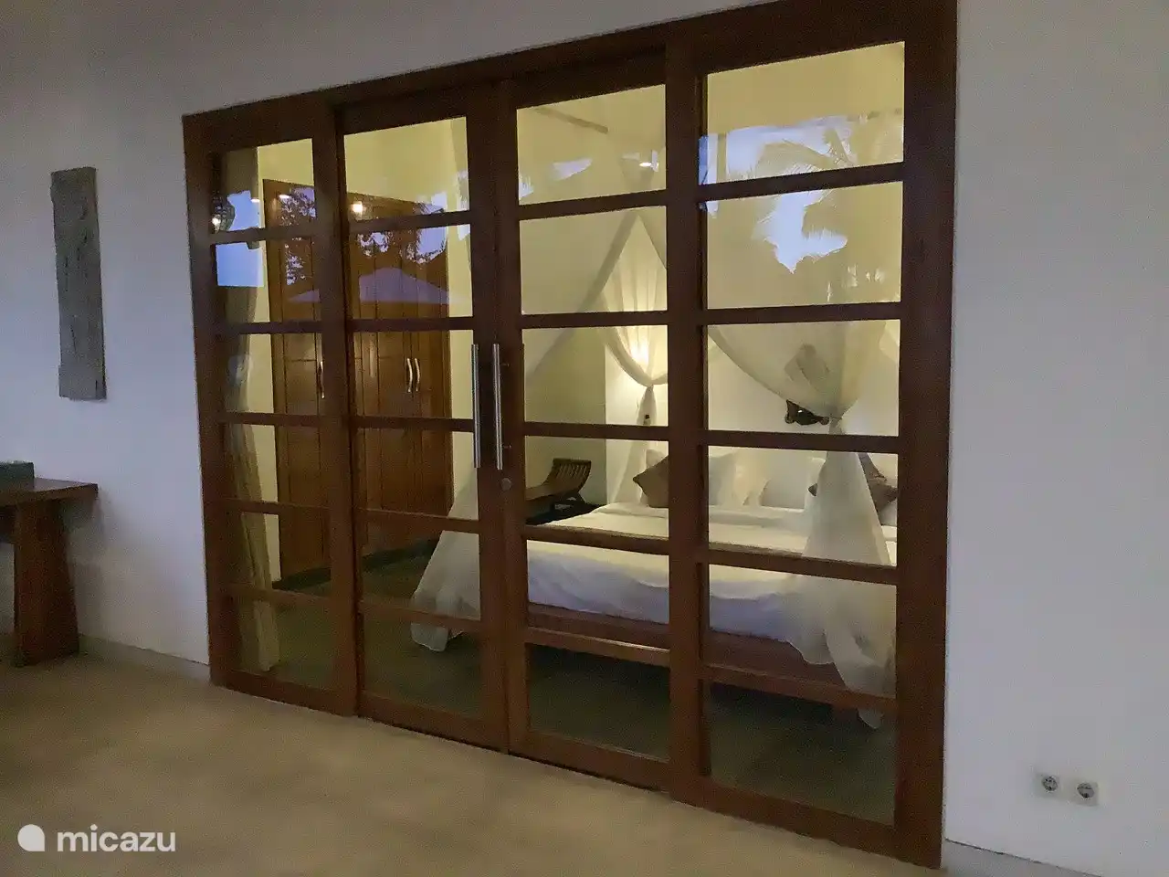 Schlafzimmer von außen gesehen