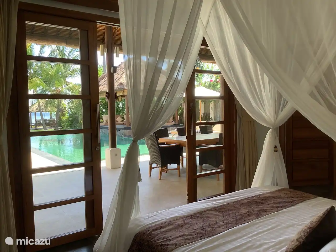 Blick aus einem der Schlafzimmer