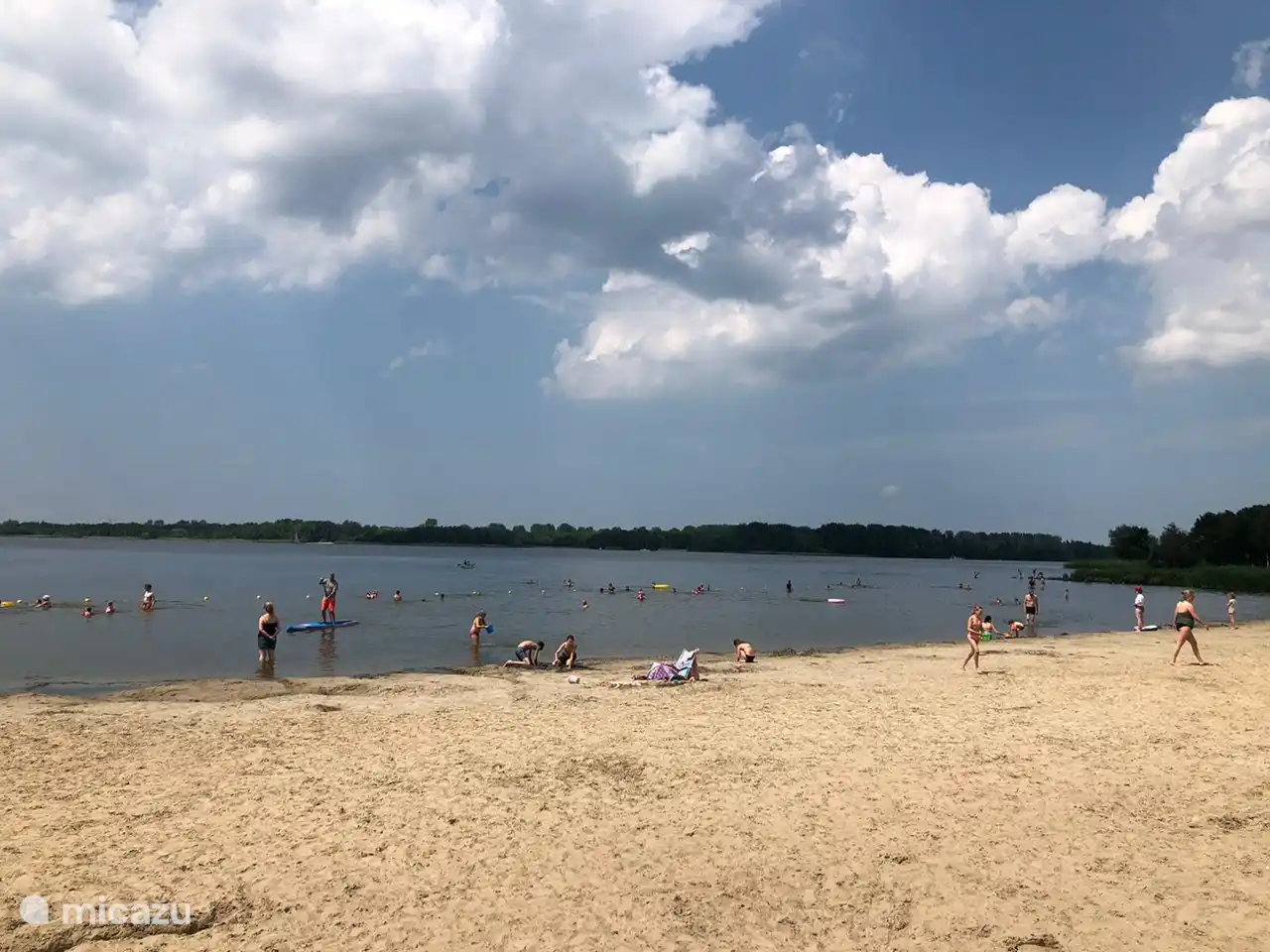 Das Veluwemeer mit dem Fahrrad erreichbar