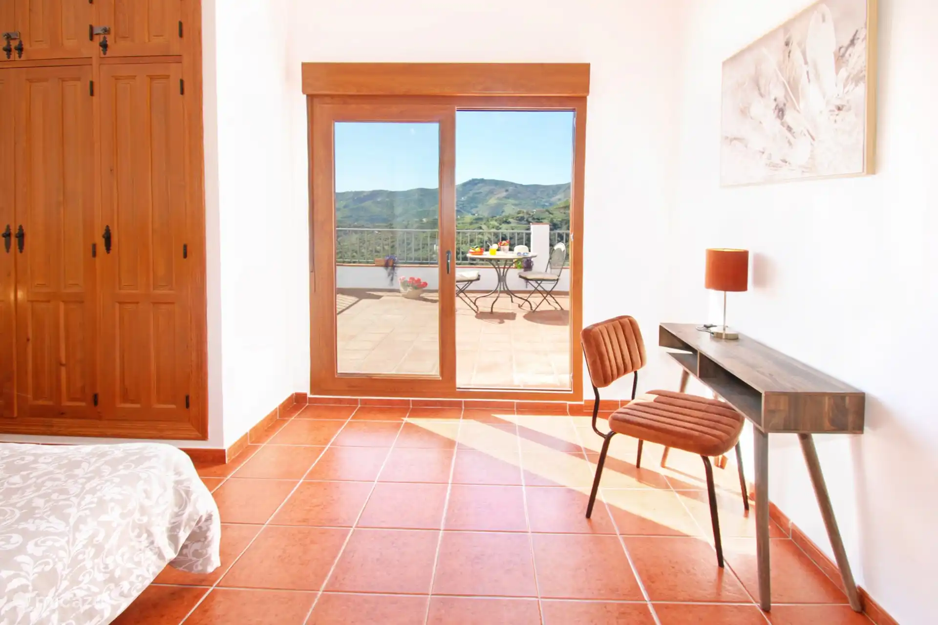 Zugang zur Terrasse und schöne Aussicht!