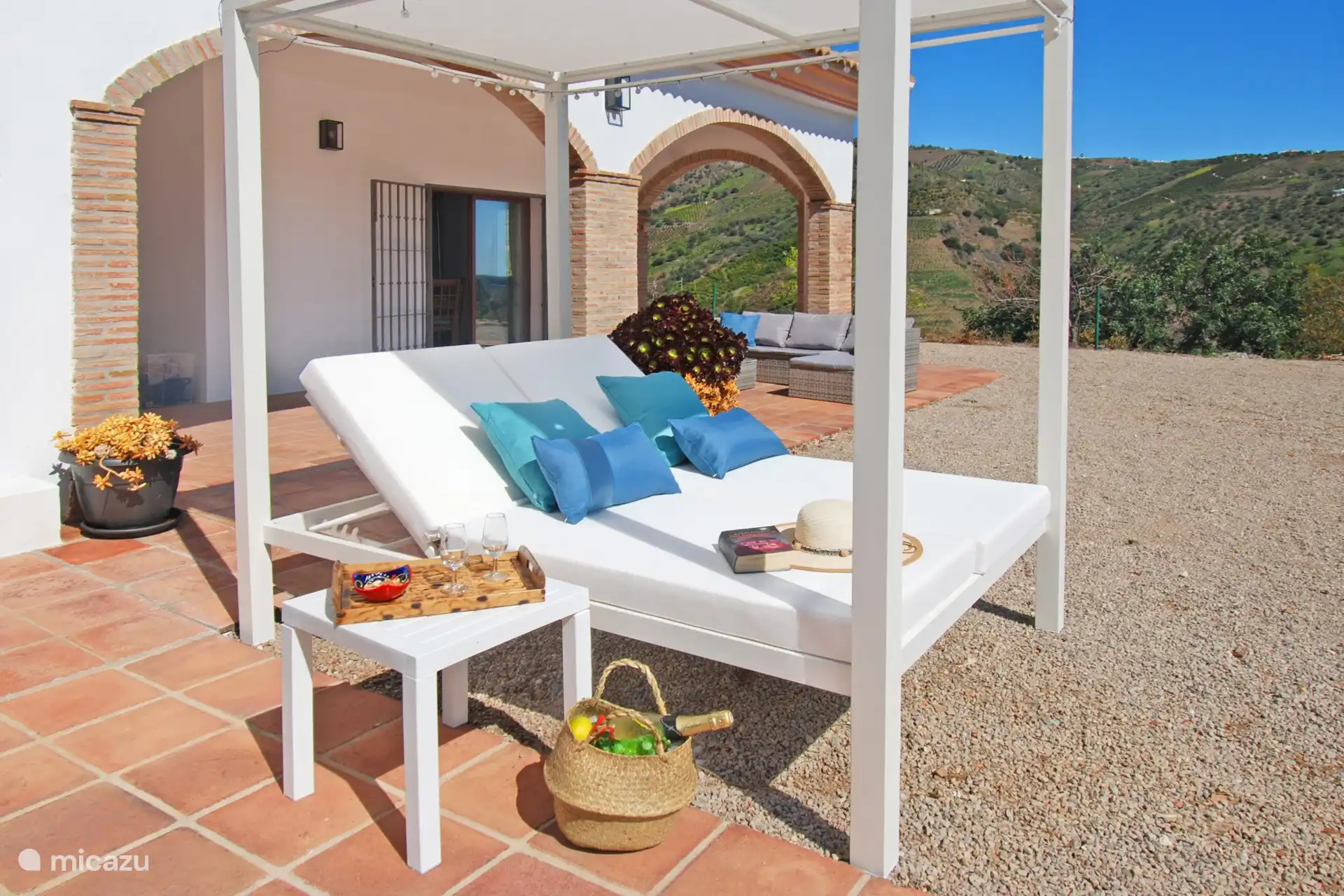 Chillen mit Blick auf die Berge