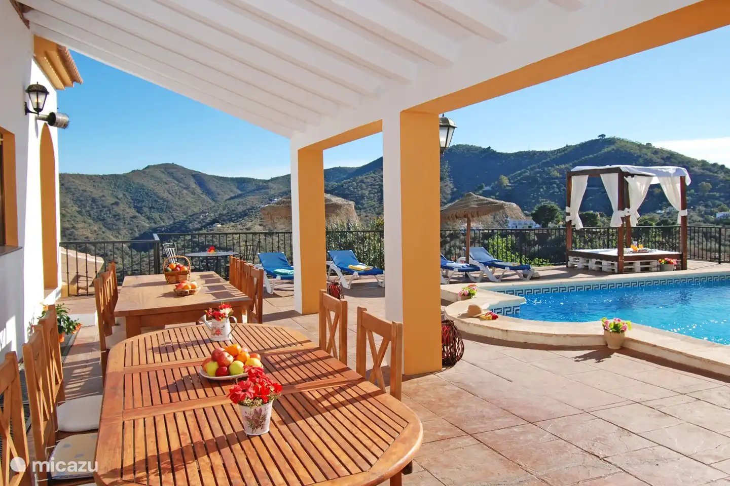 Essen im Freien mit schöner Aussicht!