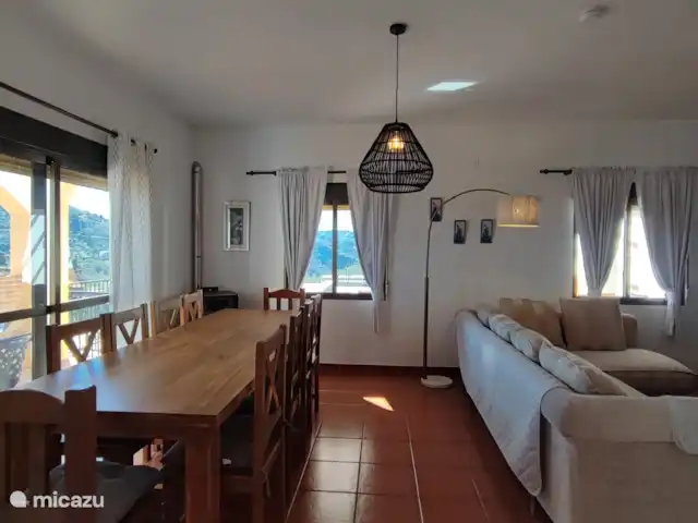 Villa José 2 en España, Costa del Sol, Comares - villa ¡Comedores interiores y exteriores!