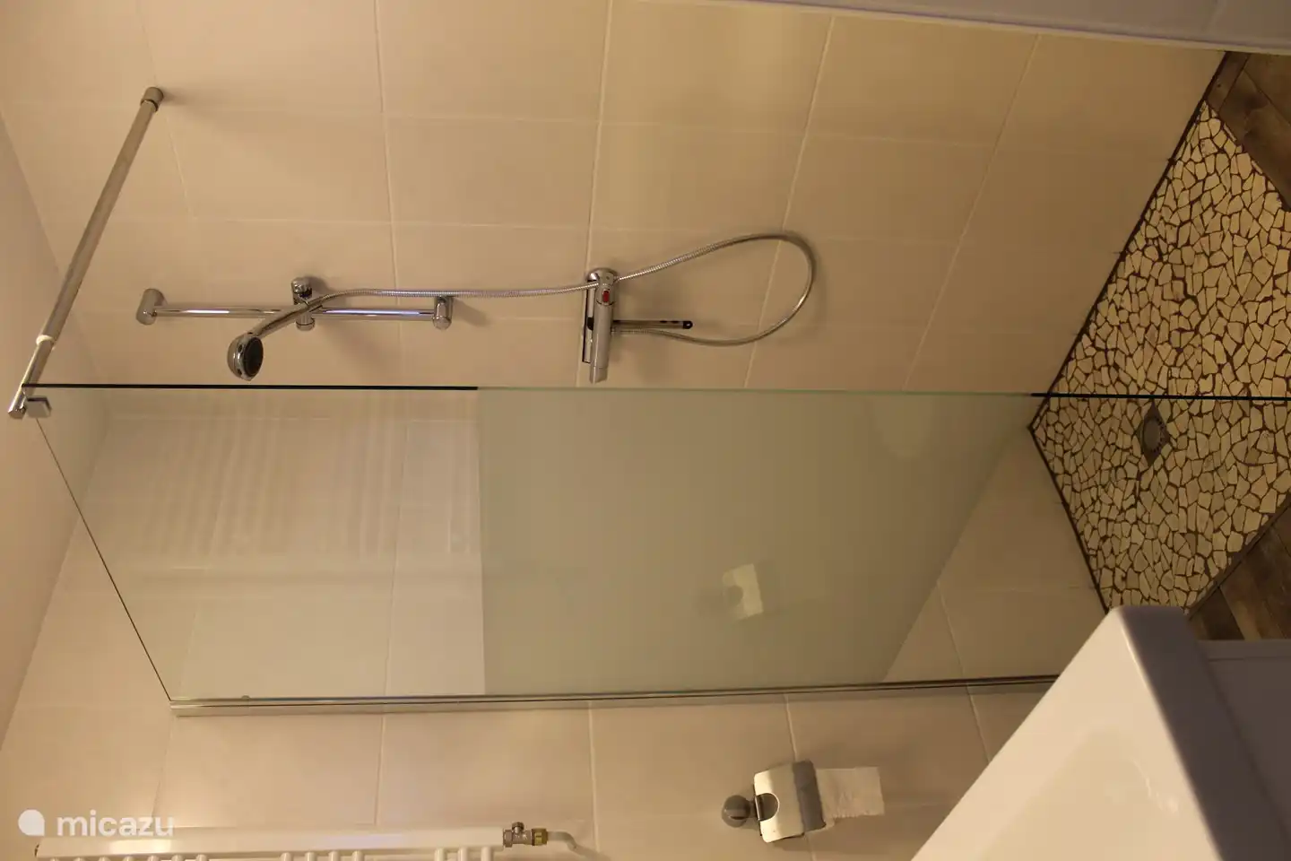 Badezimmer mit geräumiger Dusche