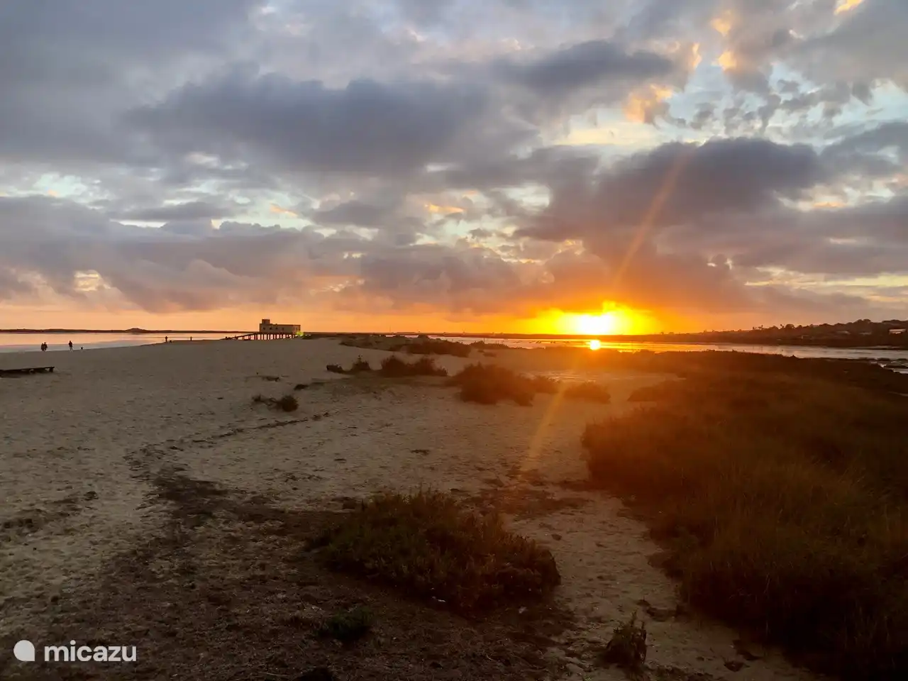 Atardecer en la playa de Fuseta