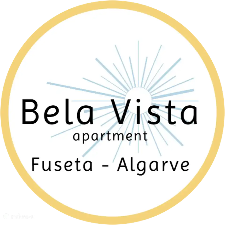logo de nuestro apartamento Bela vista Fuseta, síguenos en Facebook y/o Instagram para las últimas noticias
