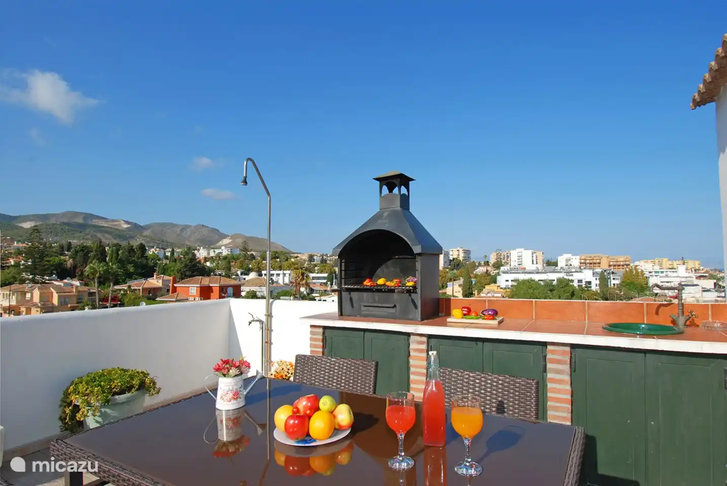 Genießen Sie auch den Bergblick!