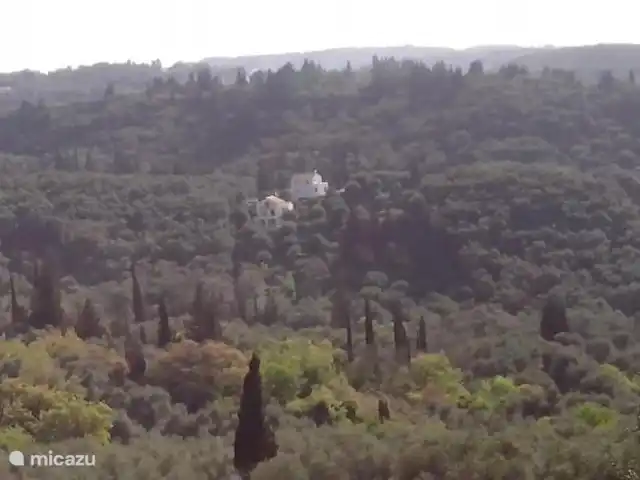 Villa Fedrita | Grèce, Corfou, Acharavi - villa Villa Fedrita entourée d'oliviers et de cyprès.
