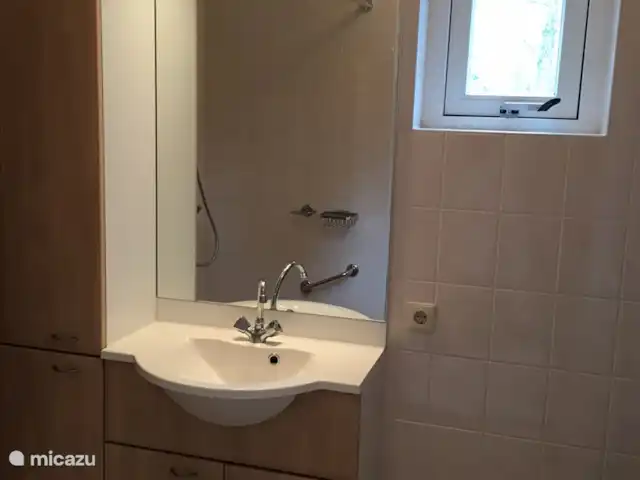 vakantiehuis huren in Nederland, Overijssel, Heeten – Salland Cottage Badkamer met wasmeubel.