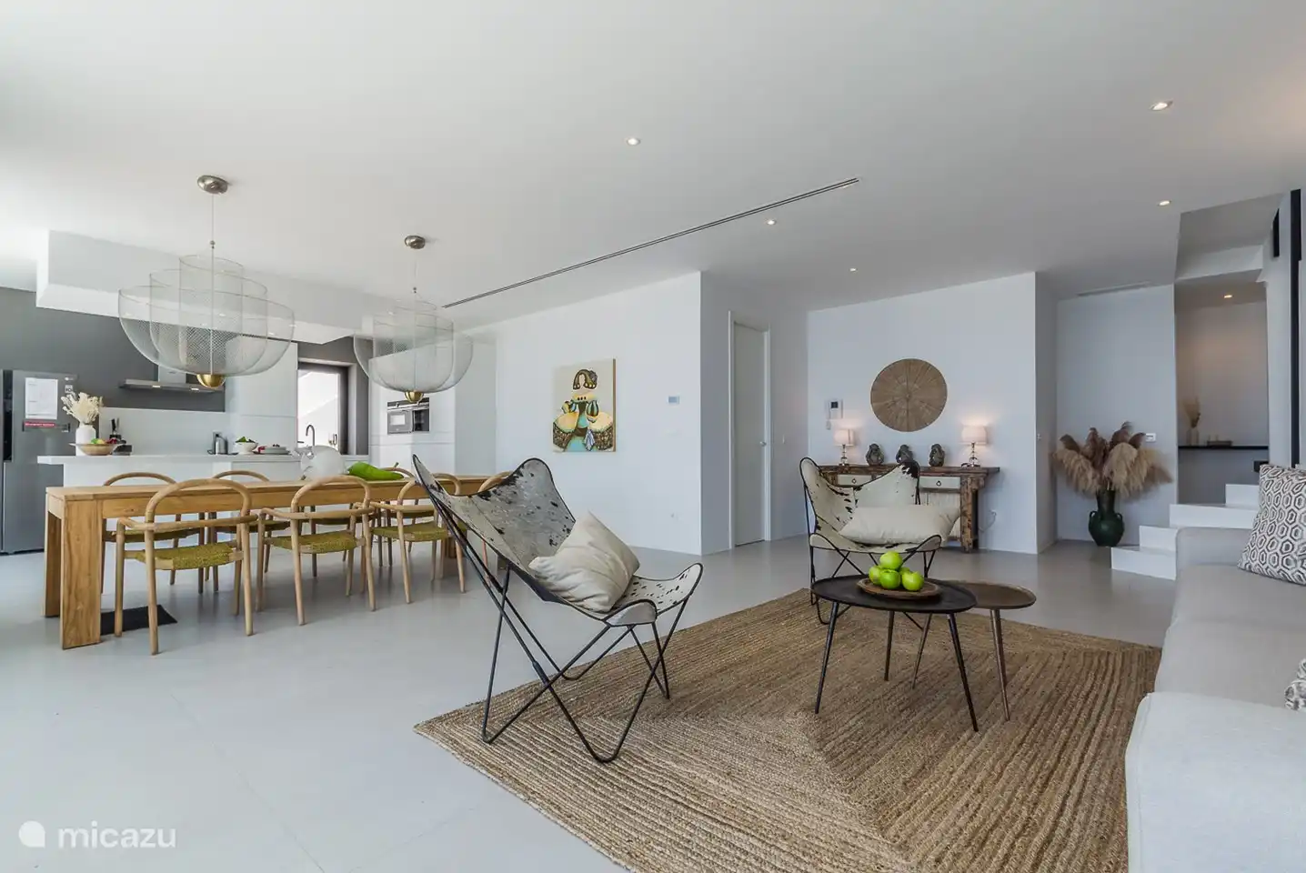 Living room and kitchen