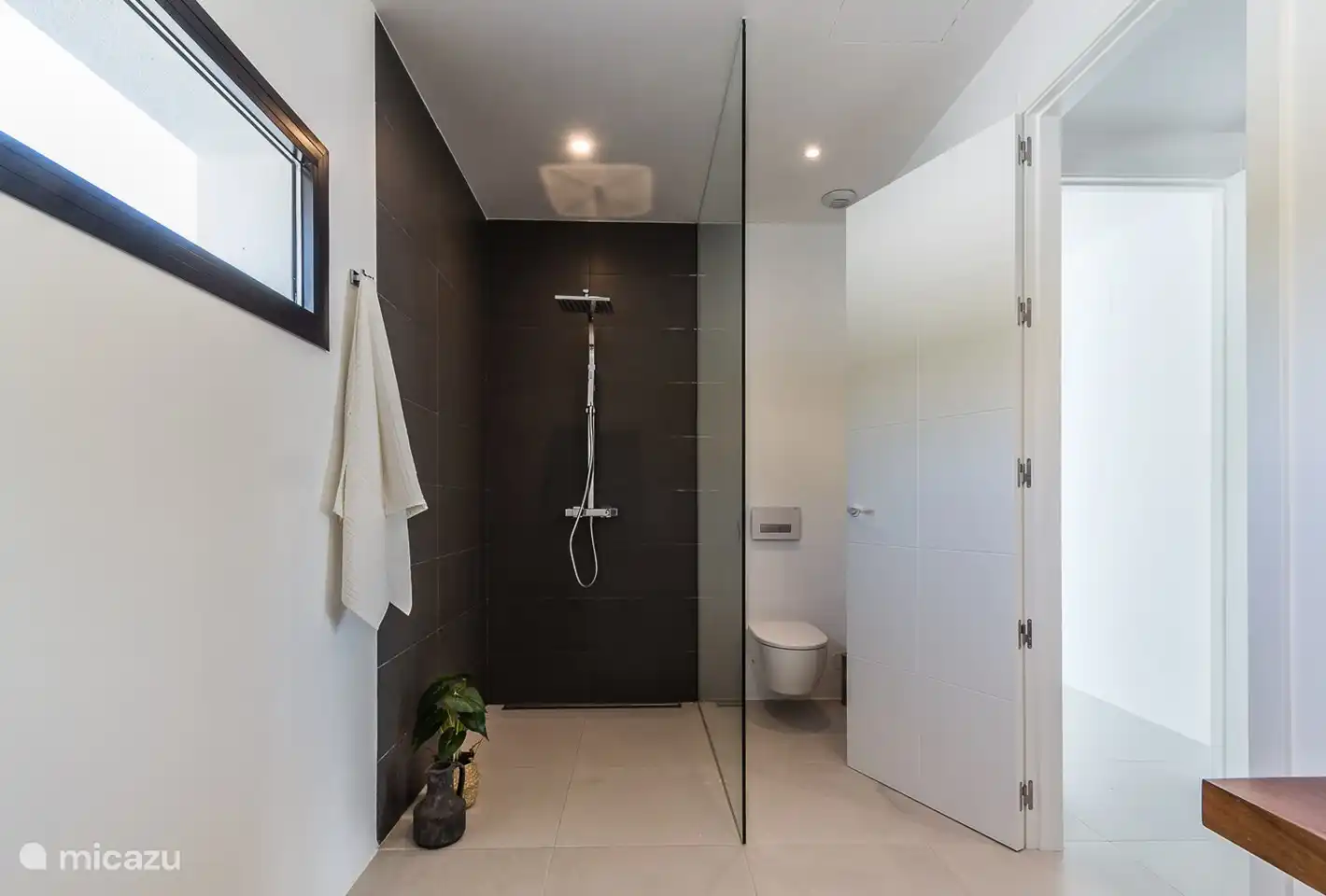 Bathroom with rain shower