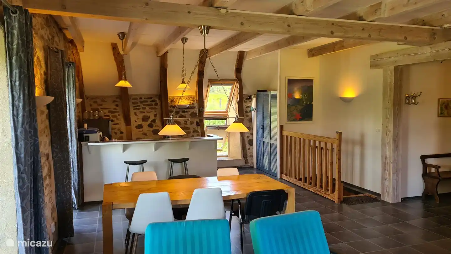 Living room and open kitchen