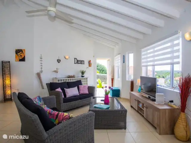 Location de Vacances Curaçao, Banda Ariba (est), Jan Thiel, maison de vacances - Kas Granjero Le salon