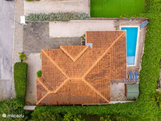 Location de Vacances Curaçao, Banda Ariba (est), Jan Thiel, maison de vacances - Kas Granjero Vue de dessus