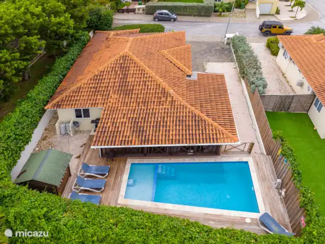 Location de Vacances Curaçao, Banda Ariba (est), Jan Thiel, maison de vacances - Kas Granjero Vue arrière