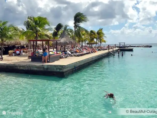 Location de Vacances Curaçao, Banda Ariba (est), Jan Thiel, maison de vacances - Kas Granjero Zanzibar sur Jan Thiel. L'un des clubs de plage les plus populaires à 3 km.