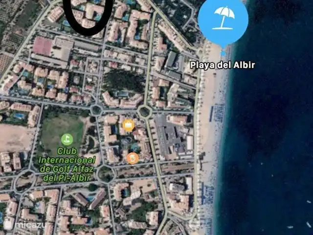 appartement huren in Spanje, Costa Blanca, Albir – Fleur's Attico Albir Ligging, 200 meter van strand en wandelboulevard, restaurants vlakbij, 1 km stappen naar Altea